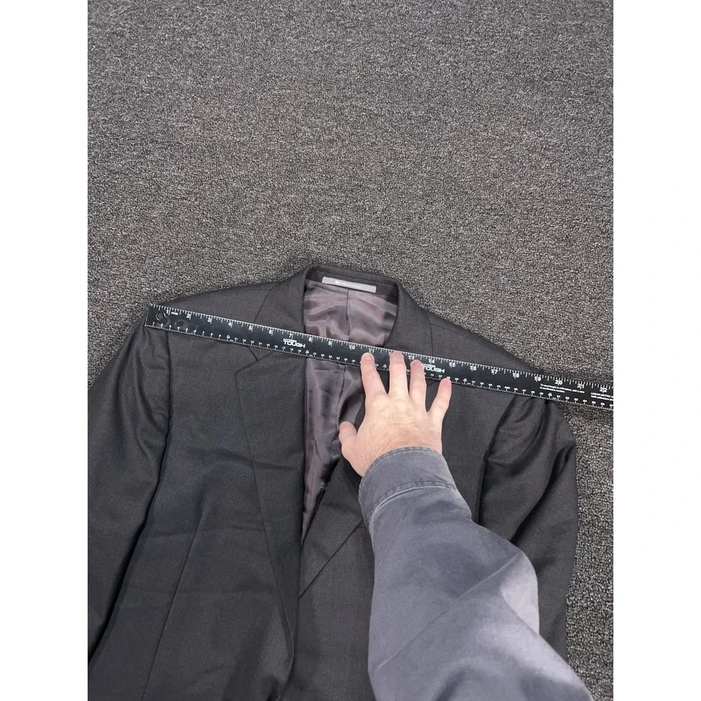 Hickey Freeman Suit Men's 41L Pants 33x30‎ Gray Loro Piana Tasmanian Super 130s